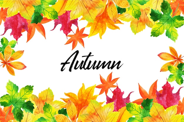 El diseño de fondo de Vector Autumn