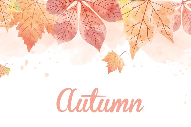 El diseño de fondo de Vector Autumn