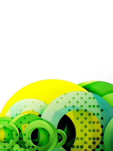 Diseño de fondo de vector de círculo con remolinos abstractos