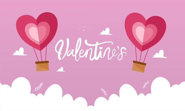 diseño de fondo de vector de ilustración de día de san valentín para pareja romántica en día de san valentín