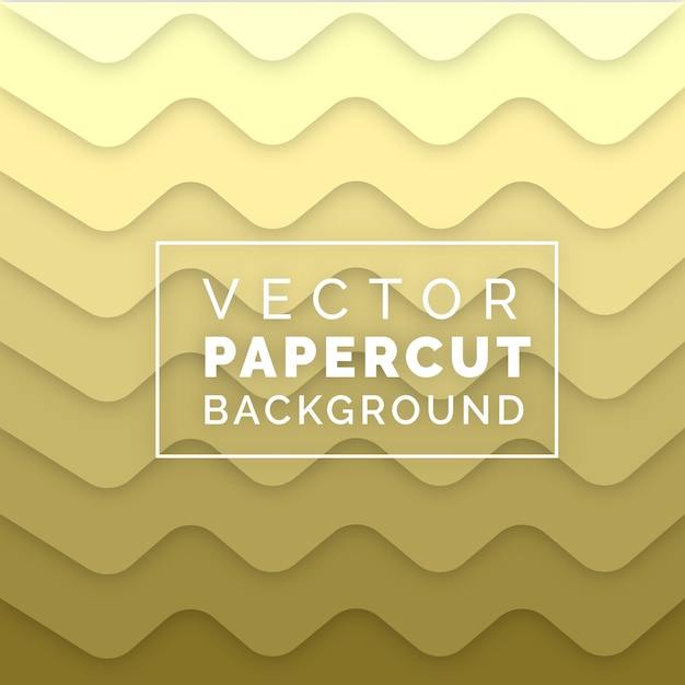 Diseño de fondo de vector Papercut