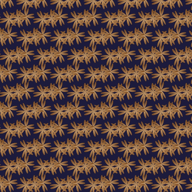 Diseño de fondo de vector de tela de color dorado floral de lujo