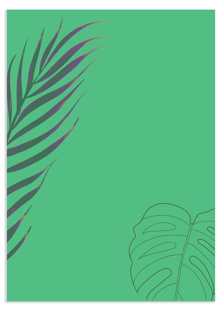 diseño de fondo vectorial abstracto con hojas y flores