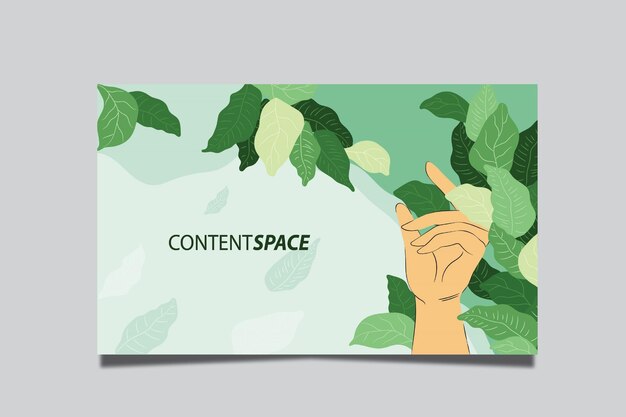 Diseño de fondo vectorial con espacio de contenido