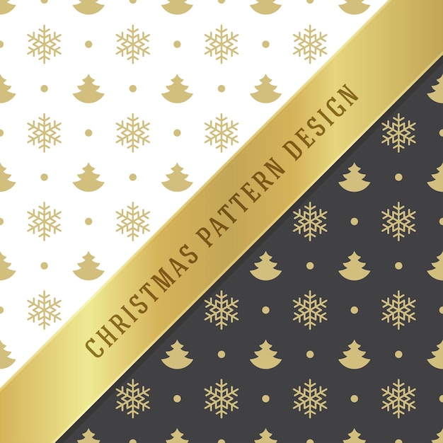Diseño de fondo vectorial de patrón navideño para papel de embalaje y tarjetas de felicitación