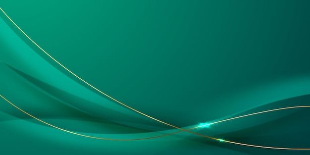 diseño de fondo verde con elementos de efecto elegante imagen vectorial