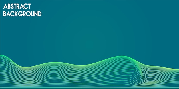 Diseño de fondo verde WAVE