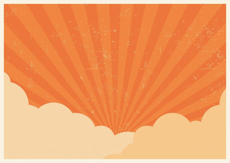 diseño de fondo vintage retro naranja