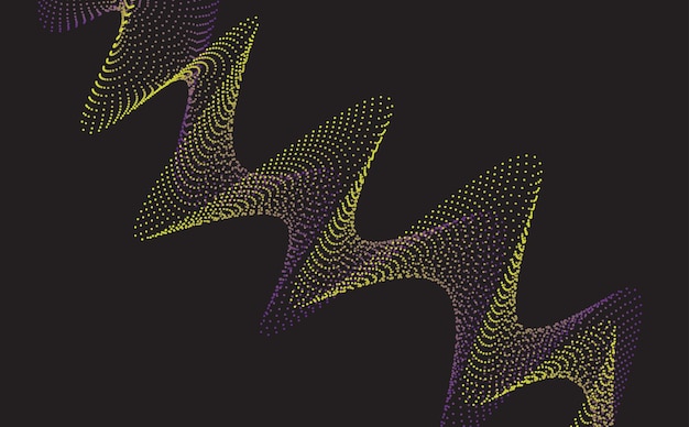 Diseño de fondo web de vectores ondulados abstractos