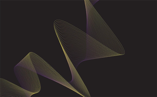 Diseño de fondo web de vectores ondulados abstractos