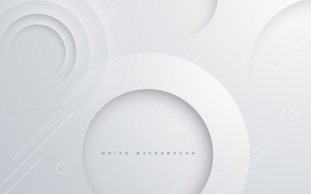 Diseño de forma de círculo elegante de fondo plateado claro abstracto moderno