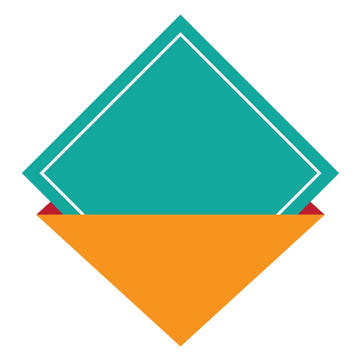 Vector diseño de forma cuadrada
