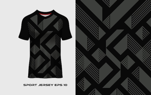 Diseño de forma geométrica abstracta para fondo de jersey uniforme