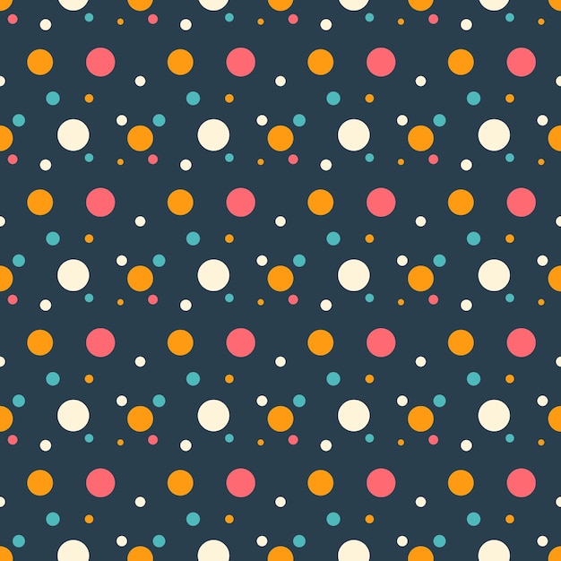 Diseño de forma geométrica de círculo de patrones sin fisuras de ilustración de fondo de textura abstracta