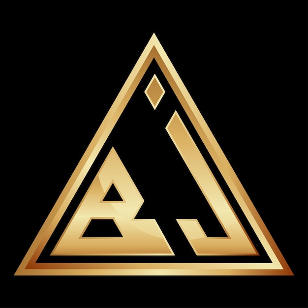 Diseño de la forma triangular de la marca de la letra B