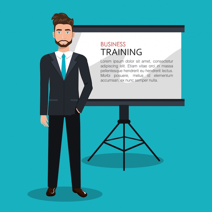 Vector diseño de formación empresarial