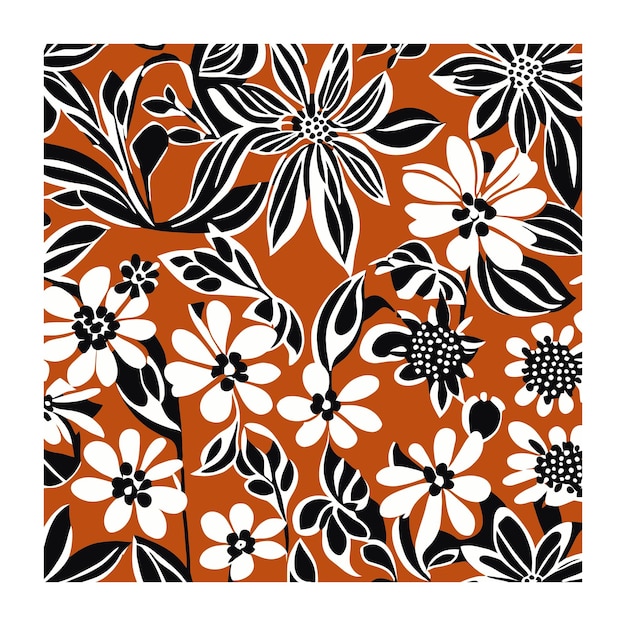 Diseño de formas botánicas eclécticas retro.