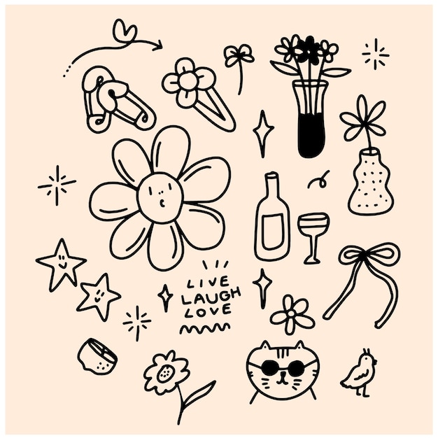 Diseño de formas de dibujos para plantillas
