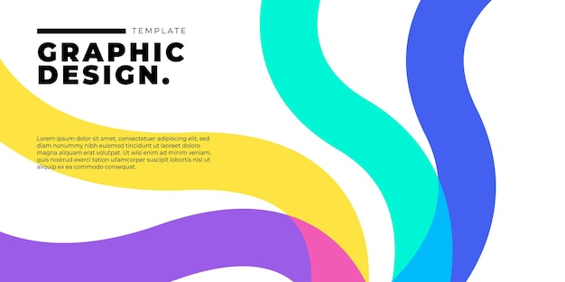 diseño de formas geométricas planas vector de fondo composición de formas dinámicas