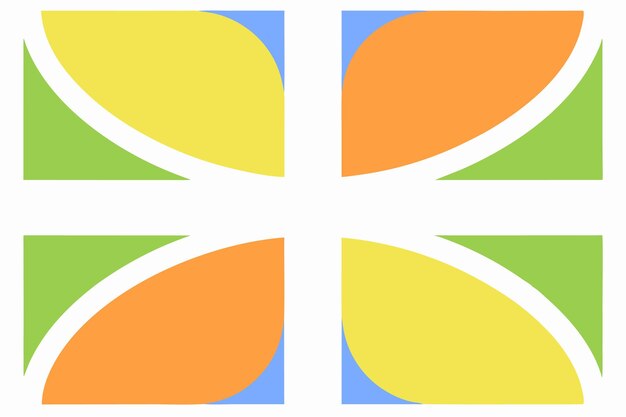 Diseño de formas geométricas vibrantes