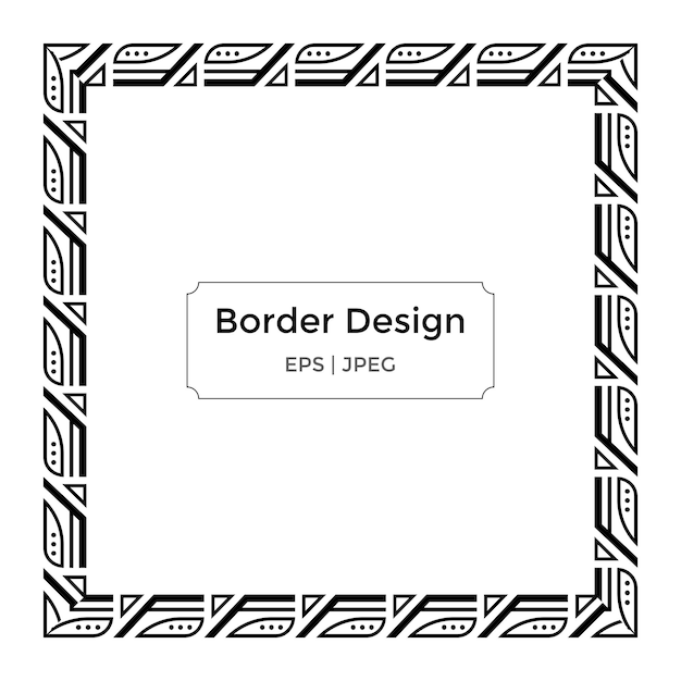 diseño de frontera elegante ilustración gráfica