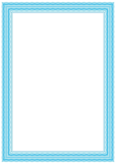 Diseño de la frontera de Guilloche para el certificado