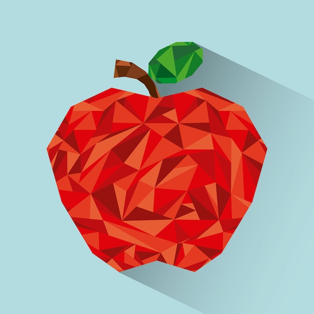 Diseño de fruta abstracta, ilustración vectorial gráfico eps10