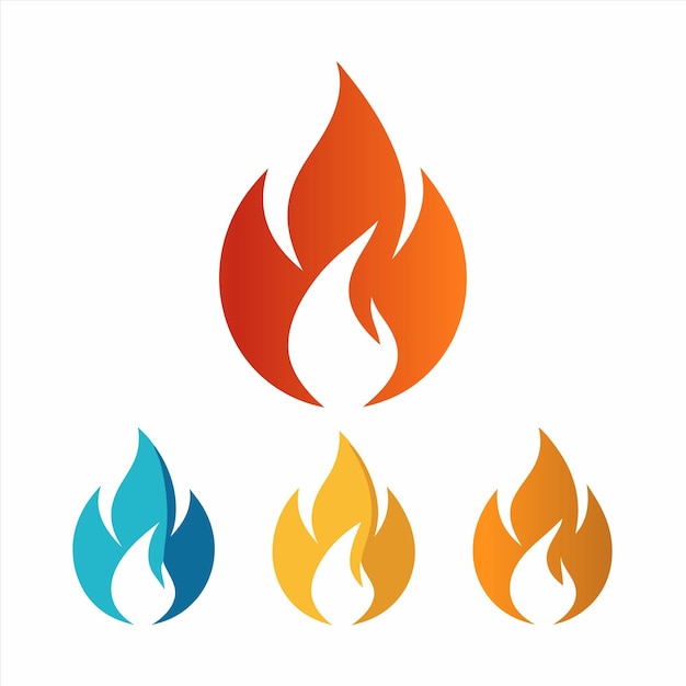 un diseño de fuego con las palabras "fuego" en él
