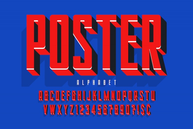 Diseño de fuente de pantalla de protesta, alfabeto, juego de caracteres