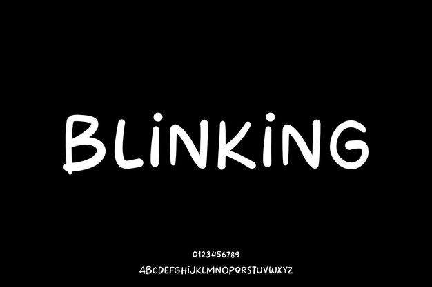 Diseño de fuentes alfabéticas escritas a mano con pincel creativo vectorial