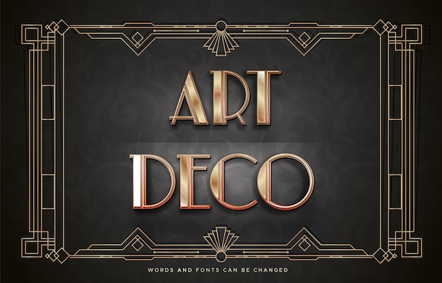Diseño de fuentes Art Deco