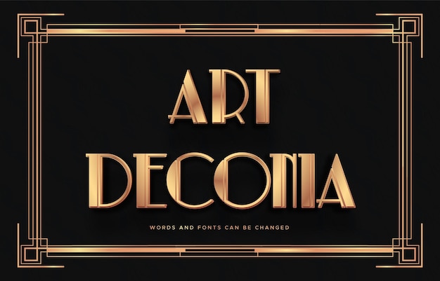 Diseño de fuentes Art Deco
