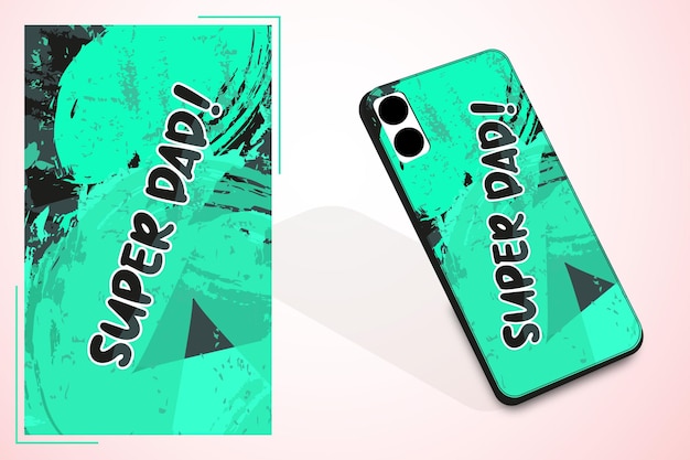 Un diseño de funda de teléfono para la celebración del día del padre.