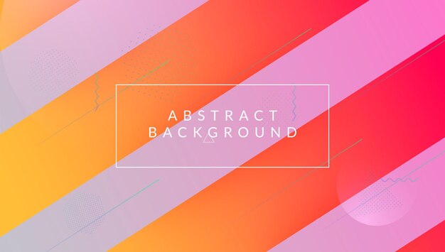 Diseño futurista Memphis Frame Rainbow Screen Flyer moderno