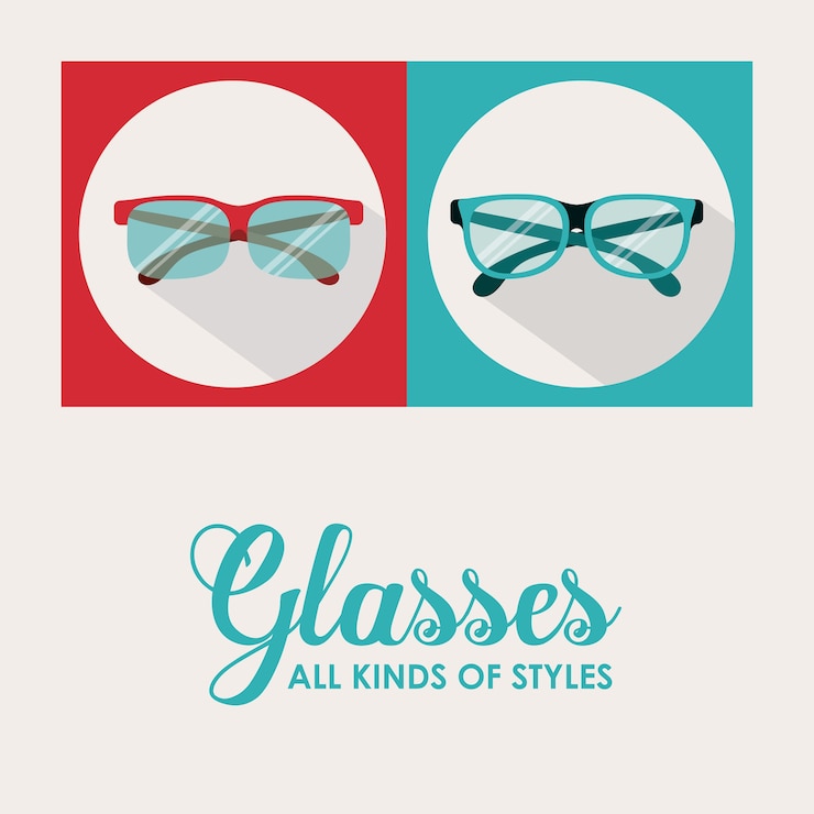 Vector diseño de gafas