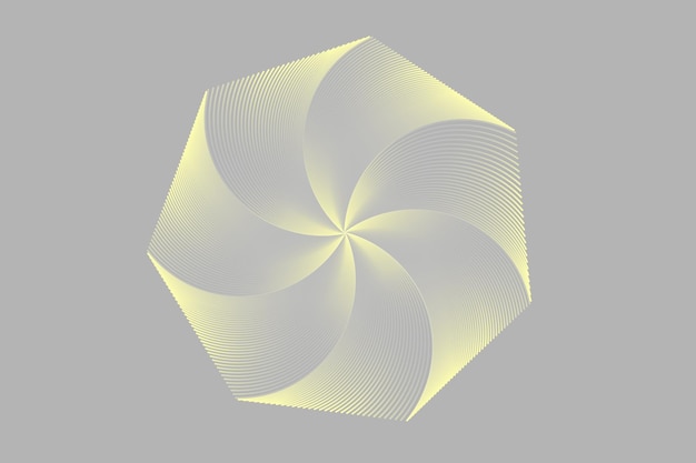 Diseño generativo gráficos de obras de arte de formas bizarras generadas por computadora vectorial