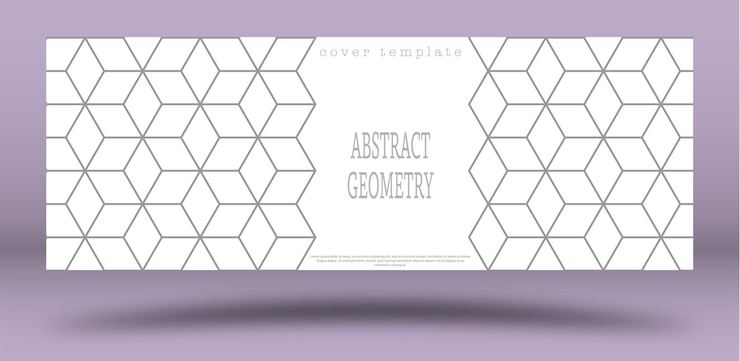 Vector diseño geométrico abstracto en blanco y negro diseño para el diseño de la portada, cartel, postal y diseño corporativo la idea de la creatividad interior y decorativa