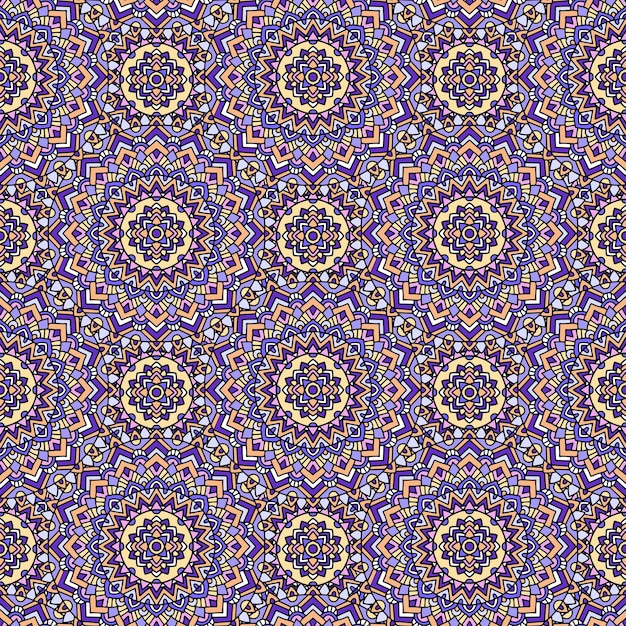 Diseño geométrico abstracto en colores pastel. Arte decorativo étnico en rosa, azul y gris. Patrón de estilo indio. Ilustración vectorial
