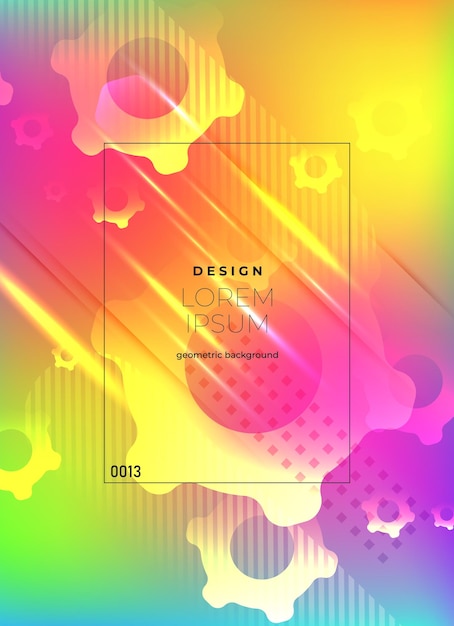 Diseño geométrico abstracto y colorido