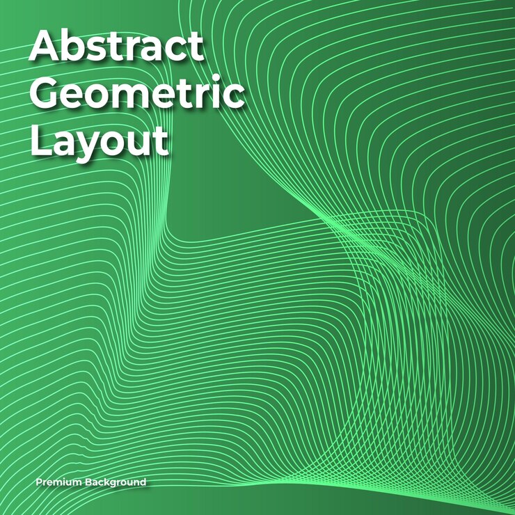 Diseño geométrico abstracto para fines comerciales