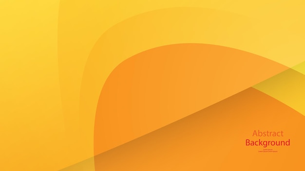 Diseño geométrico abstracto con formas superpuestas de naranja y amarillo