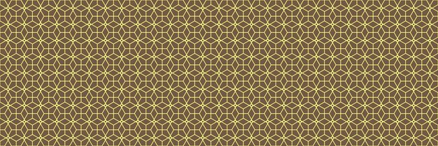 diseño geométrico abstracto horizontal de líneas doradas en marrón para el patrón y el fondo