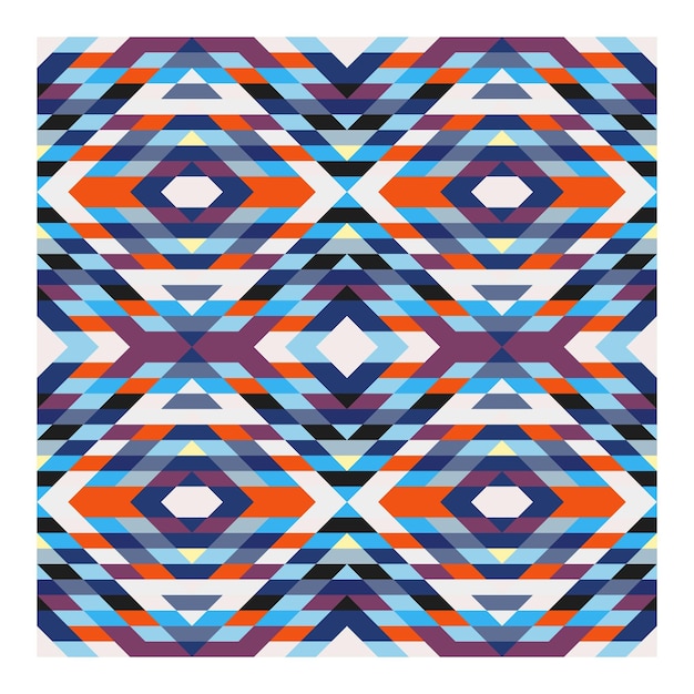Diseño geométrico abstracto del patrón Bauhaus. Triángulo vectorial y diseño de arte de color de líneas cuadradas
