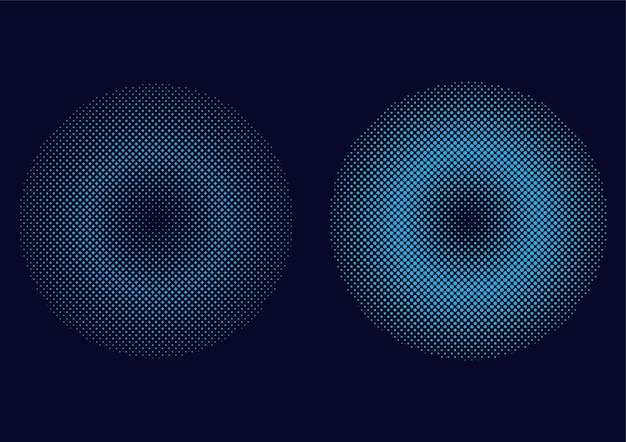 Diseño geométrico abstracto de puntos azules sin costuras