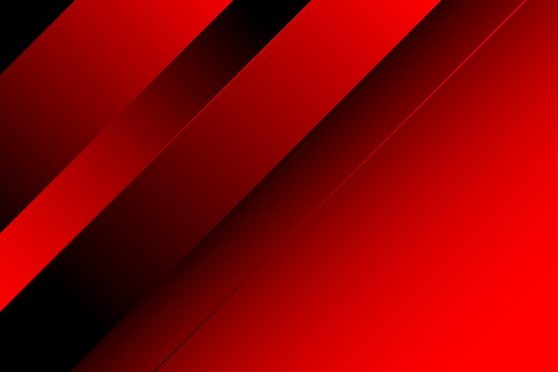 Diseño geométrico abstracto rojo y negro