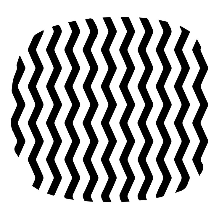 Vector diseño geométrico de alto contraste con patrón de zigzag en negrita