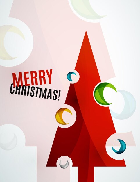diseño geométrico del árbol de navidad