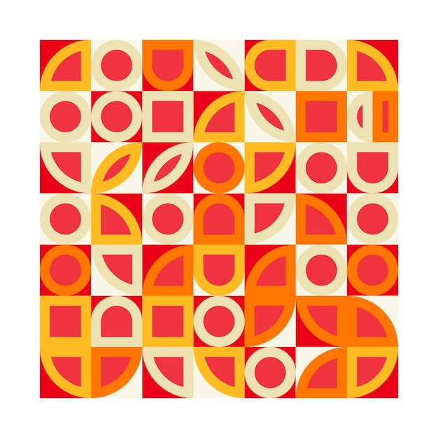 Diseño geométrico arte mural de pared