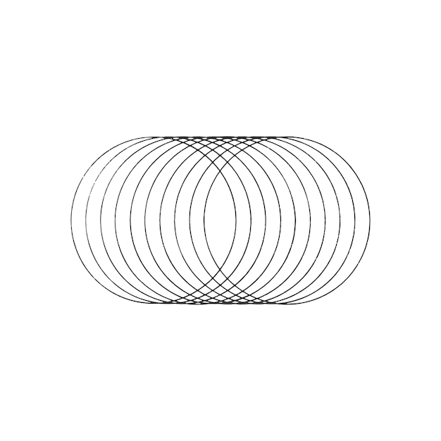 Diseño geométrico de círculos superpuestos