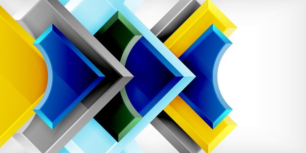 Diseño geométrico círculos y triángulos de fondo abstractos